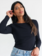 Brunette The Label Ribbed Fitted Long Sleeve Shirt