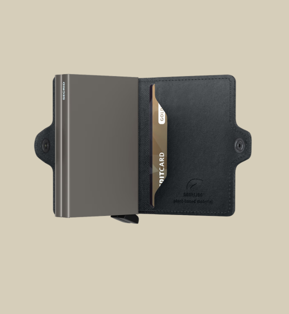 SECRID Twin Wallet Mirum Plant Based Black