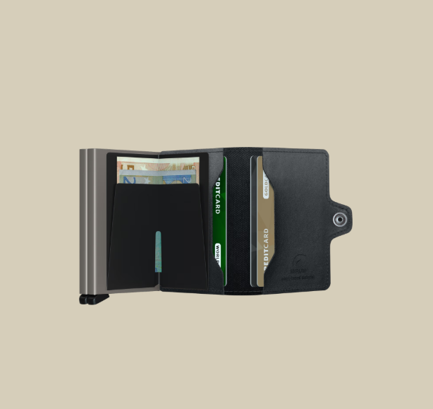 SECRID Twin Wallet Mirum Plant Based Black