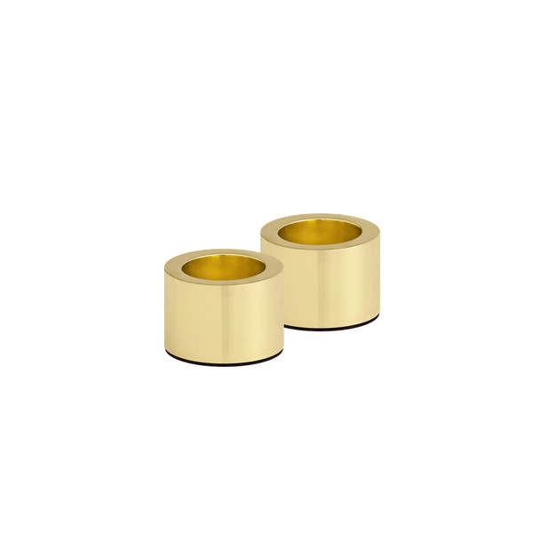 Candle Holder Taper Brass 2 Pack