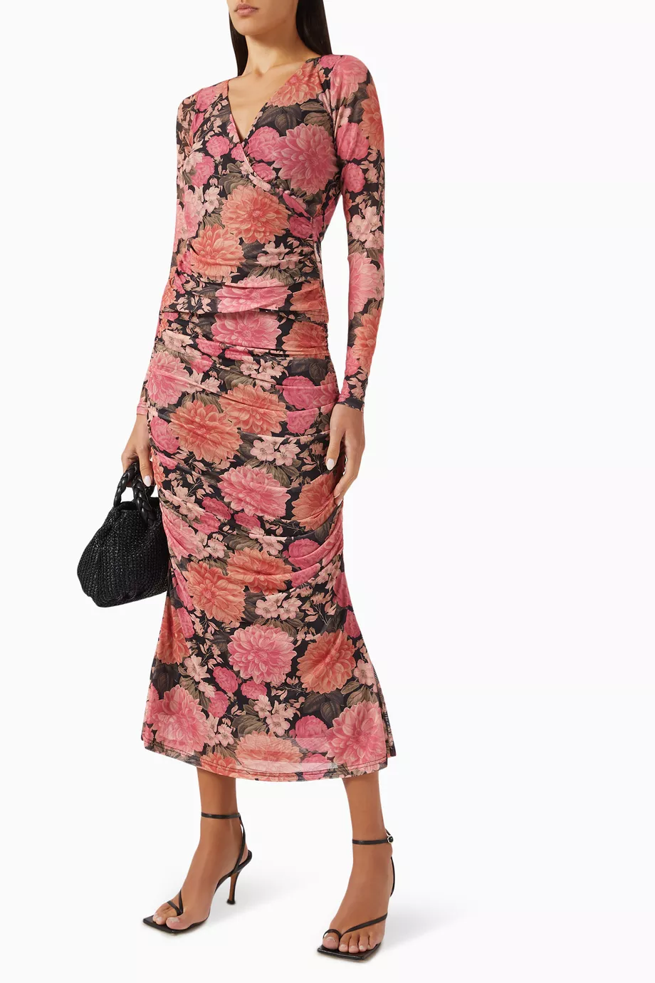 MinkPink Yvaine Ruched Midi Skirt