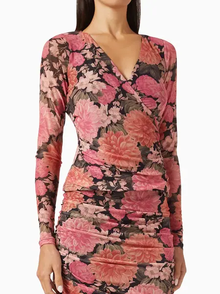 MinkPink Yvaine Mesh Wrap Top