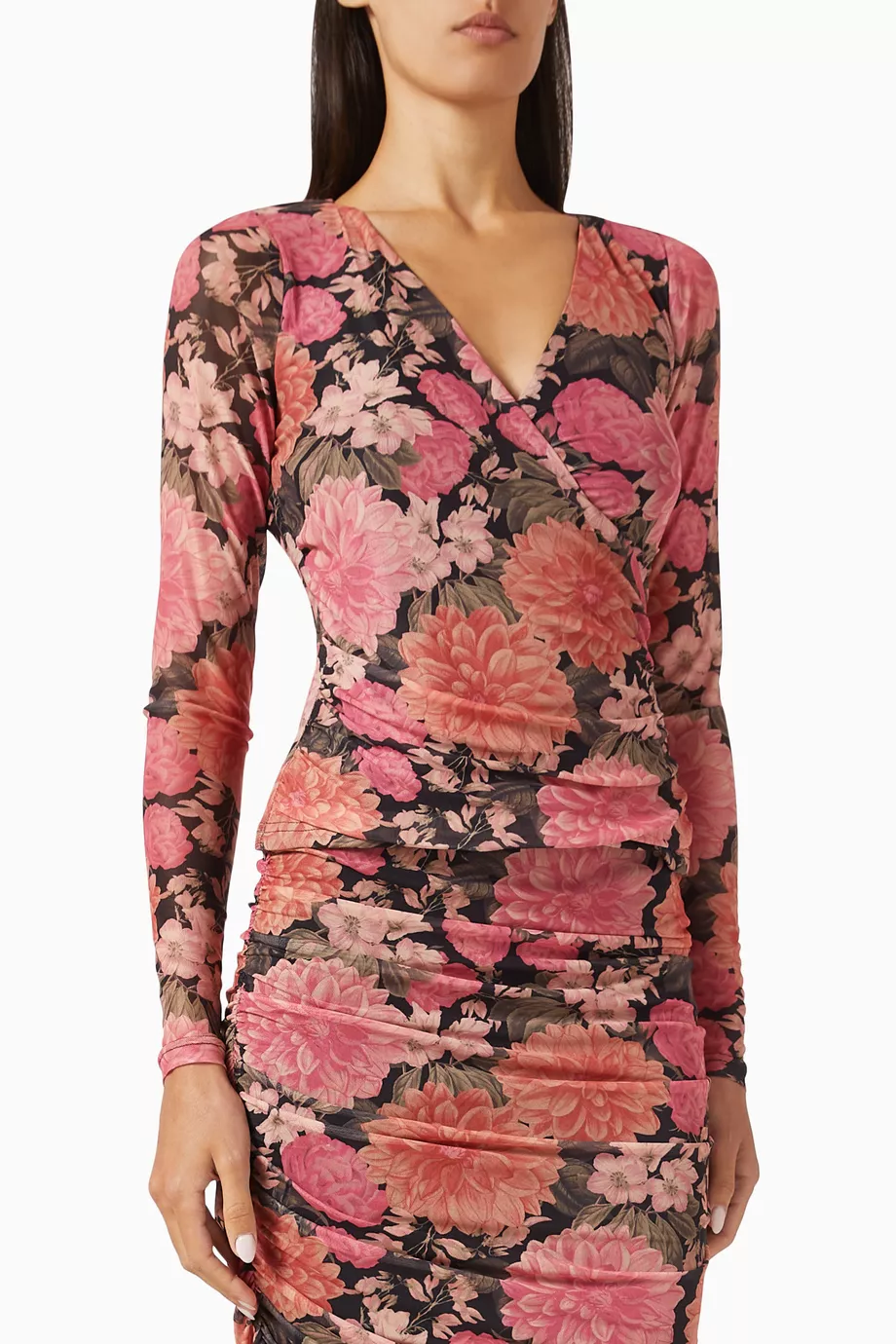 MinkPink Yvaine Mesh Wrap Top