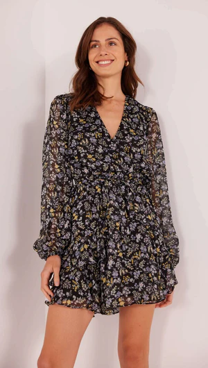 MinkPink Taylee LS Mini Dress