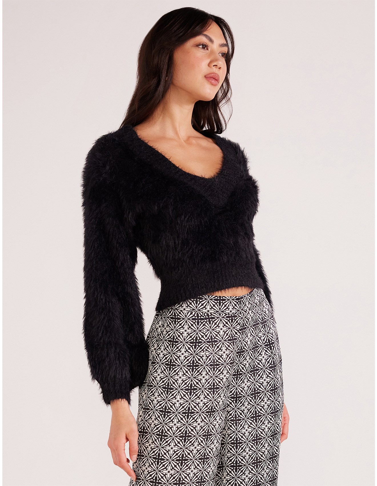 MinkPink Masie Fluffy Knit Sweater