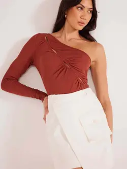 MinkPink Lottie Cargo Wrap Mini Skirt