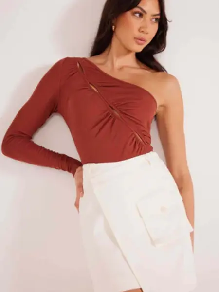 MinkPink Lottie Cargo Wrap Mini Skirt