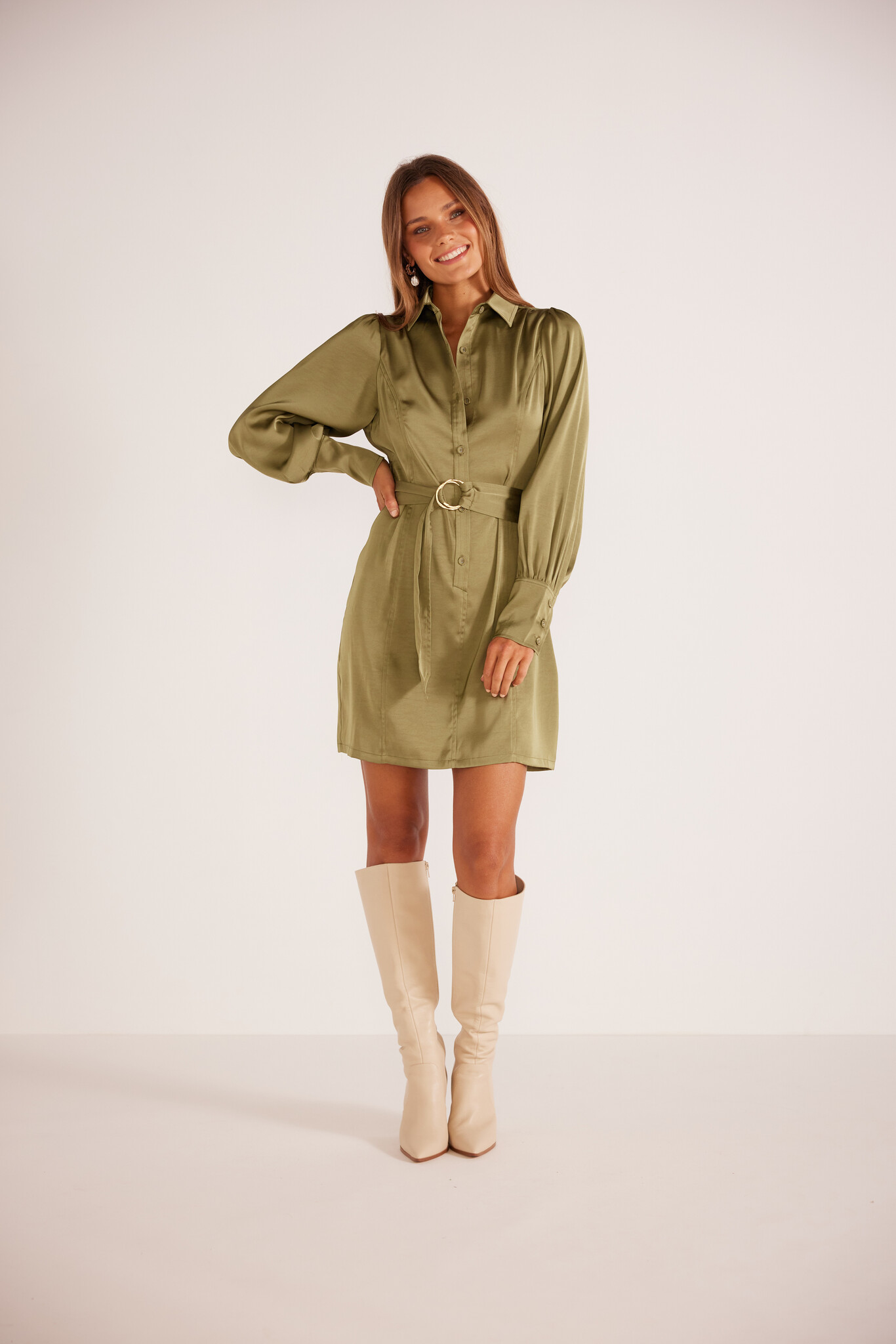MinkPink Anissa Mini Shirt Dress