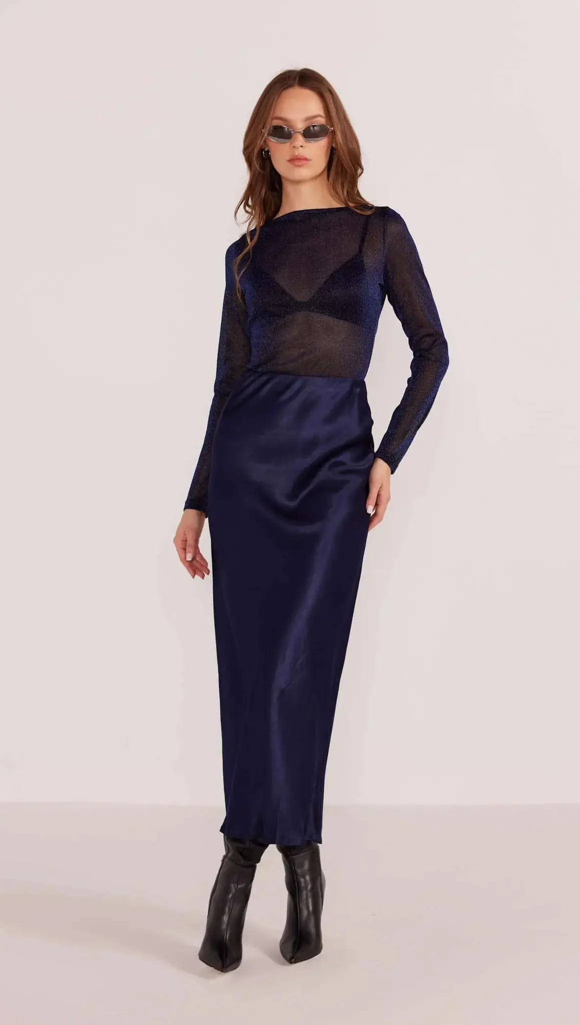 MinkPink Lumina Bias Slip Skirt