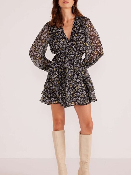 MinkPink Taylee LS Mini Dress