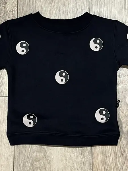 Brunette The Label All Over Yin Yang Core Crew