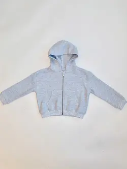 Brunette The Label Waffle Knit Full Zip Hoodie