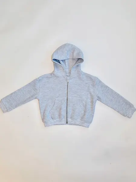 Brunette The Label Waffle Knit Full Zip Hoodie