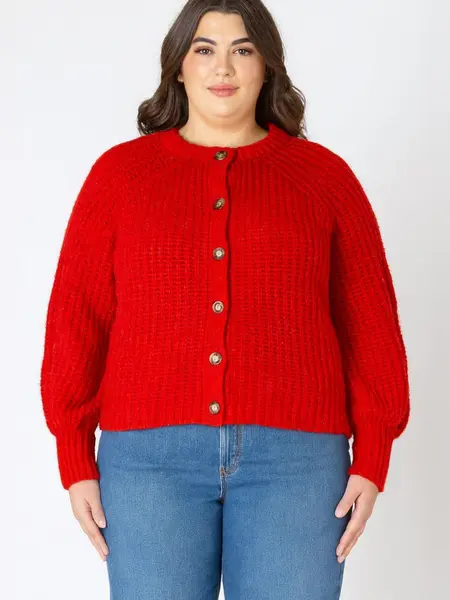 Dex Crewneck Textured Cardigan