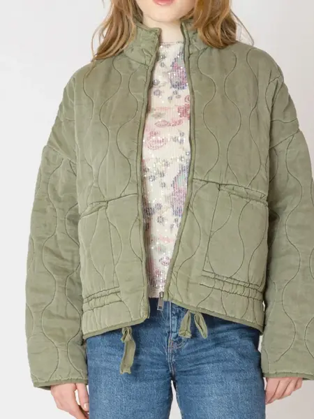 Dex Drawstring Quilted Jacket