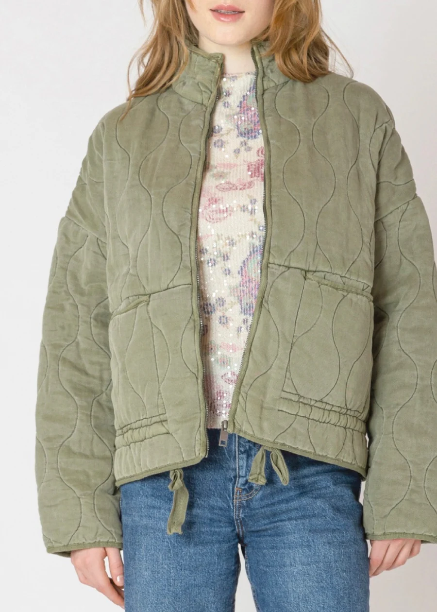 Dex Drawstring Quilted Jacket