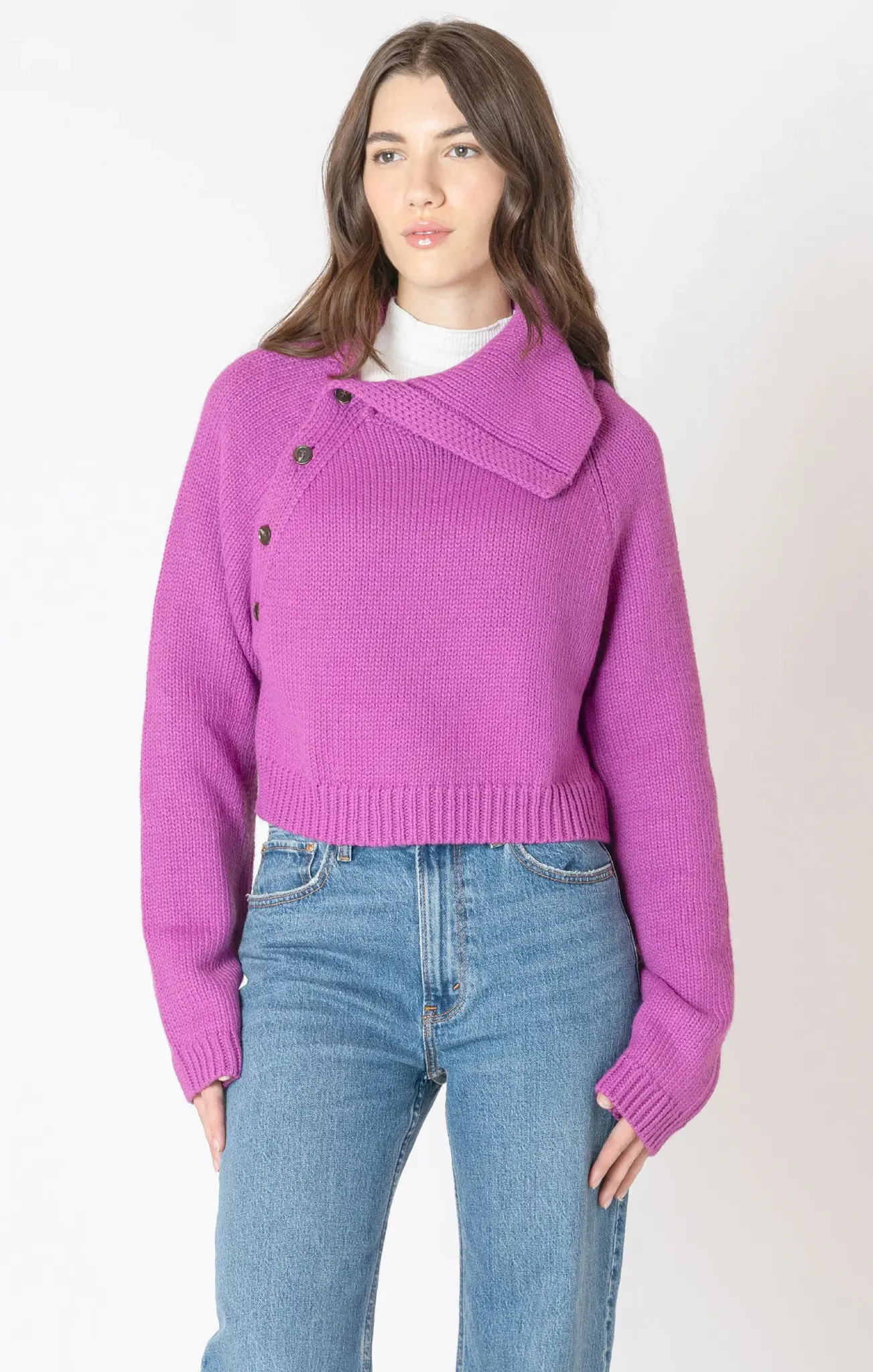 Dex Asymmetric Neckline Sweater