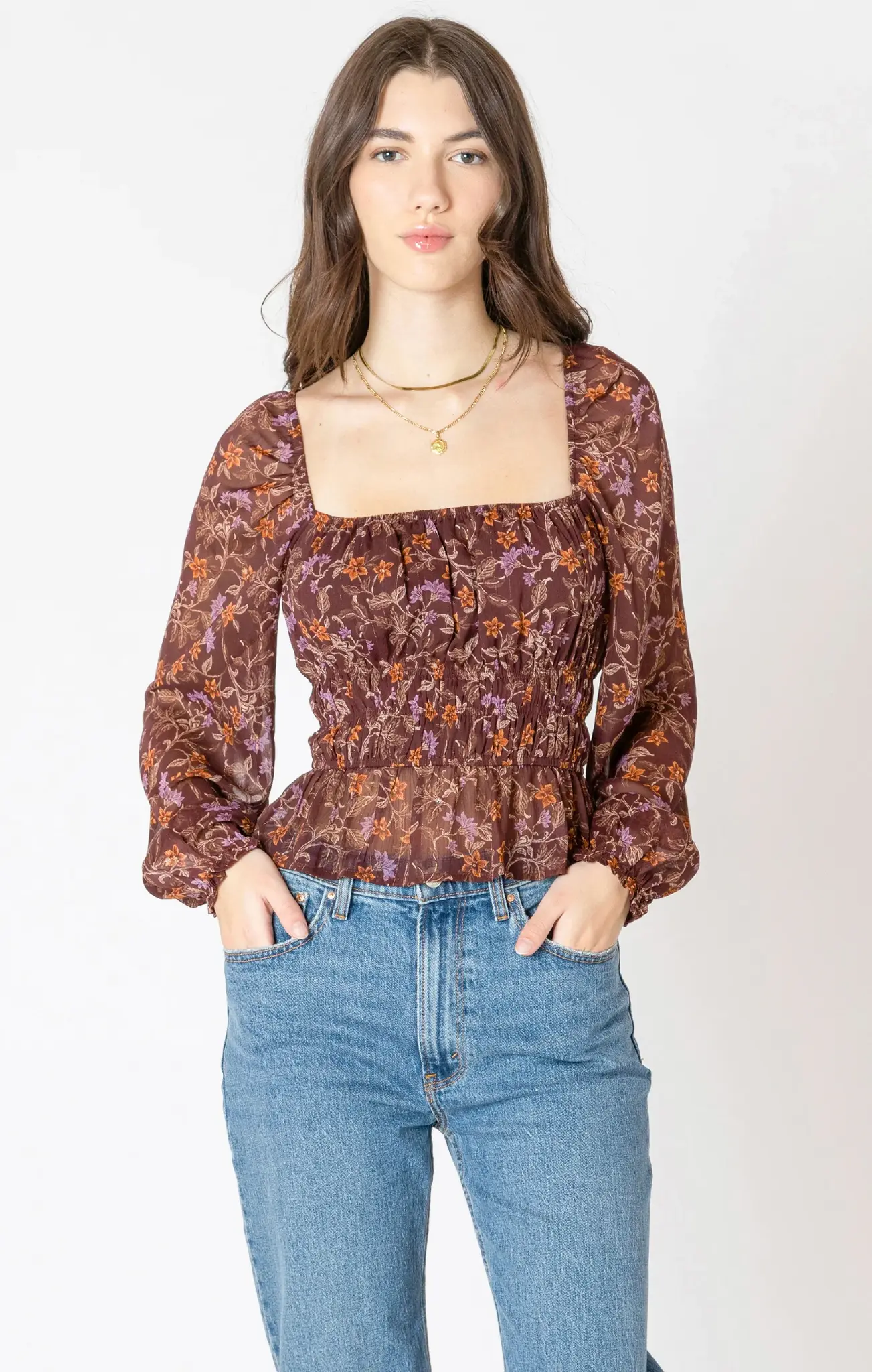 Dex Square Neck Blouse