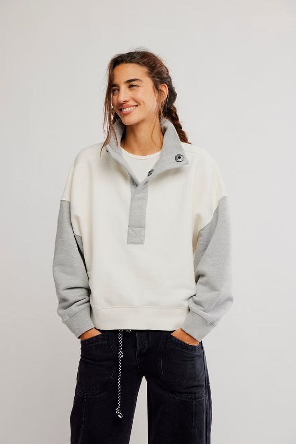 Free People ColorblockTimeless Pullover