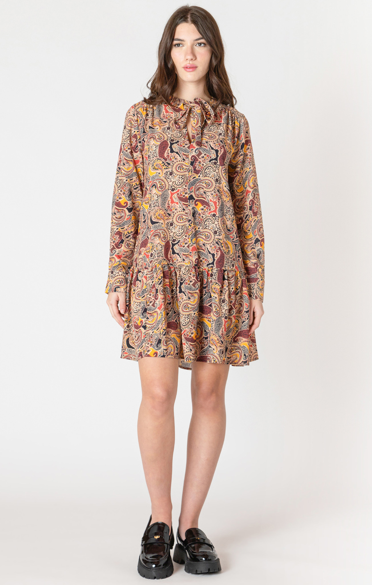 Dex Flounce Hem Dress