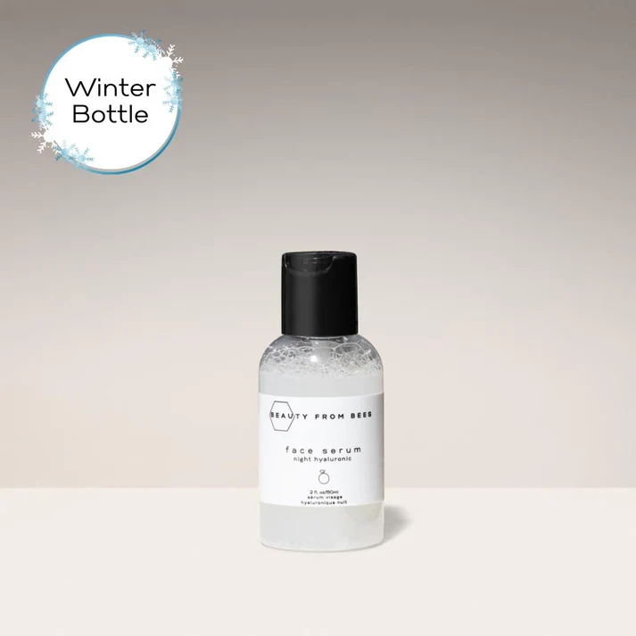 Beauty From Bees Face Serum Night Hyaluronic 2% Lactic 10% 2oz