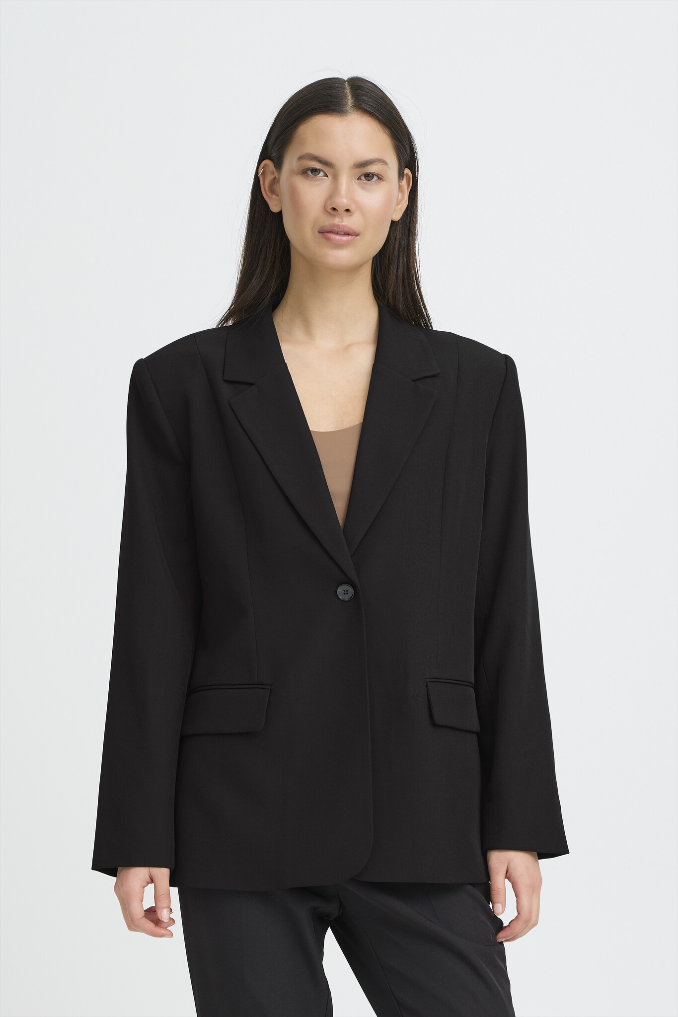 Ichi Fava Long Blazer