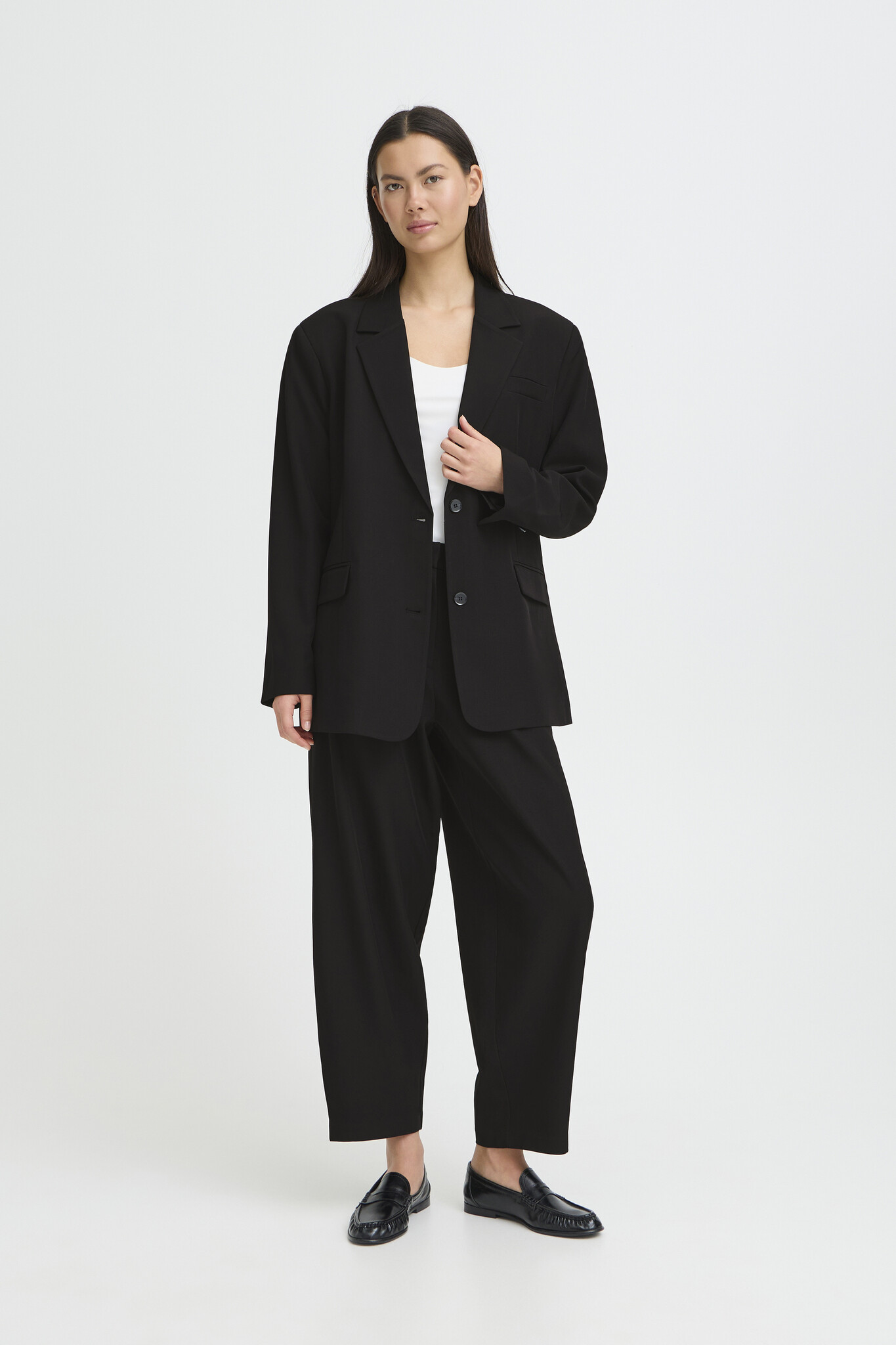 Ichi Fava Oversized Blazer