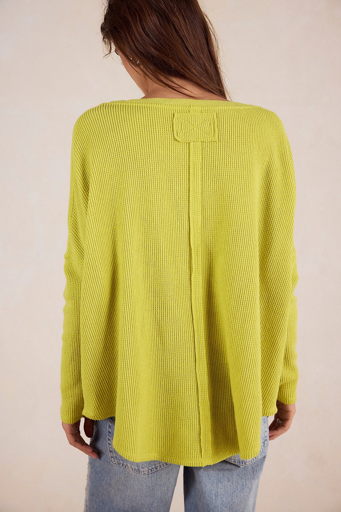 Free People Latte Blues Thermal Solid