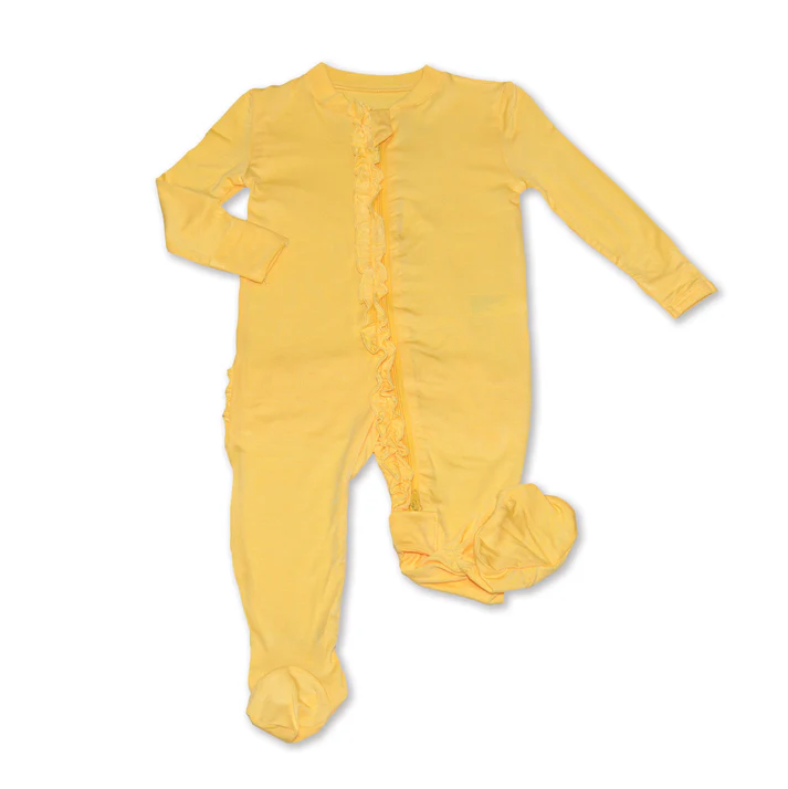 Silkberry Baby Bamboo Ruffle Footie