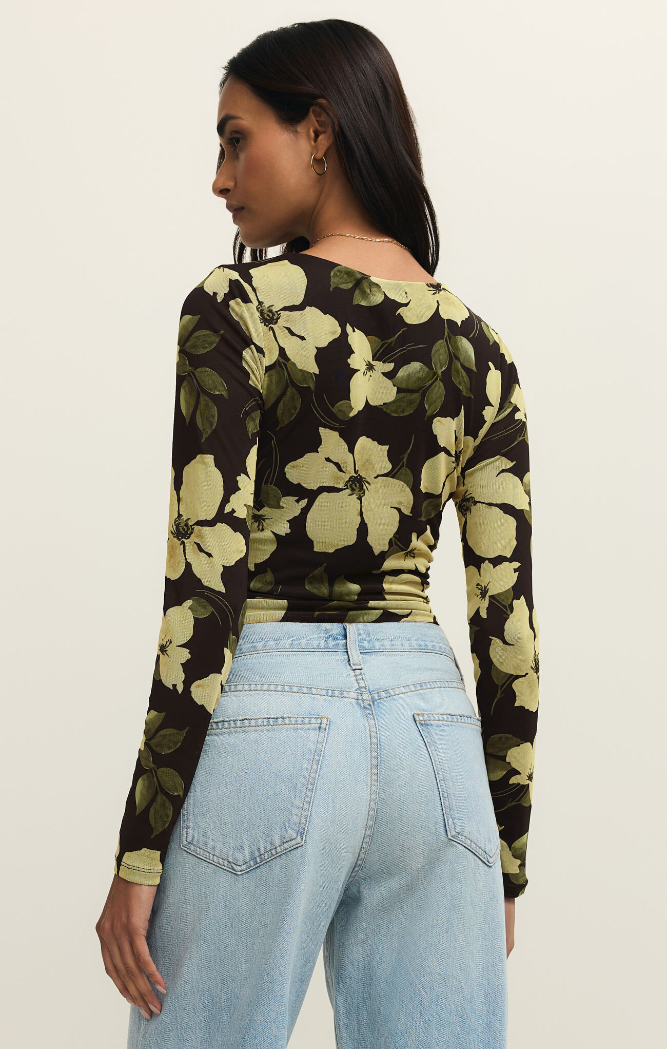 Z Supply Taysha Ren Floral Mesh Top