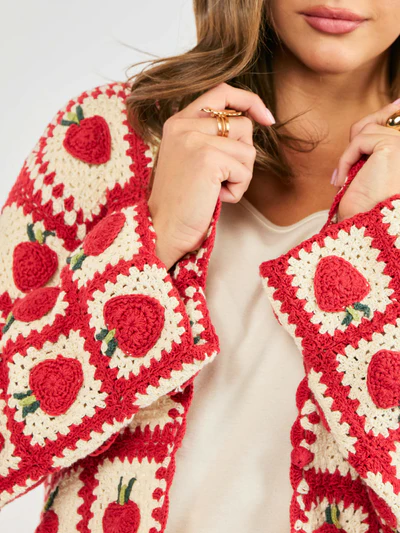 Sadie and Sage Berrylicious Crochet Cardi
