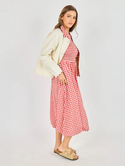 Sadie and Sage Teacup Gingham Barn Jacket