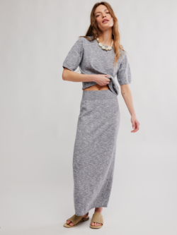 Free People Isabella Sweater Skirt Set