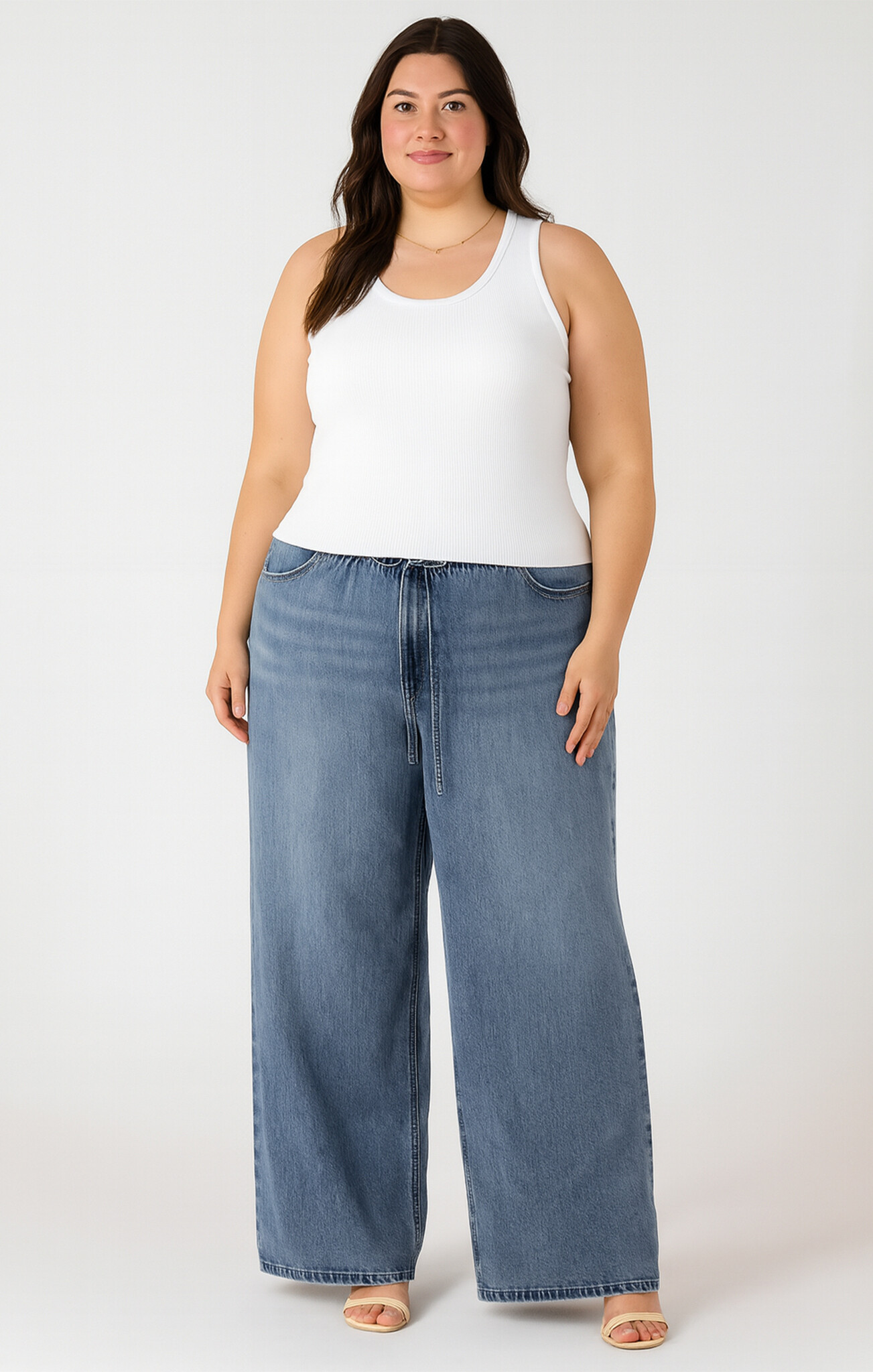 Dex Drawstring Waist Denim Pant