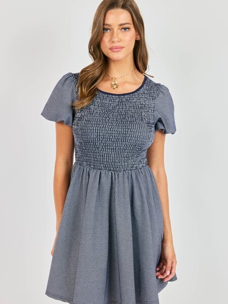 Sadie and Sage Frankie Smocked Mini Dress