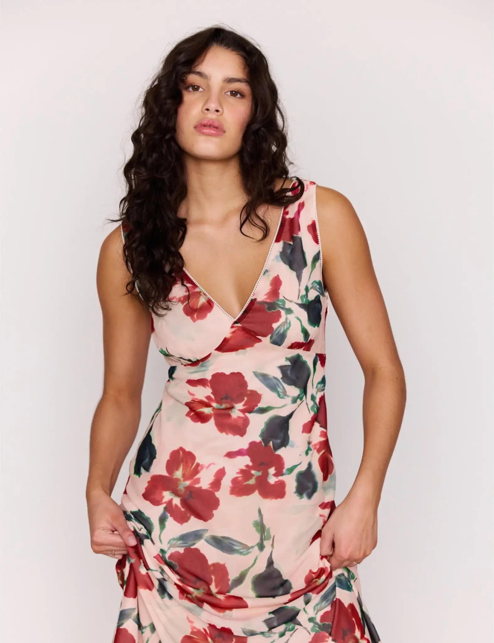 MinkPink Arabella Bias Midi Dress