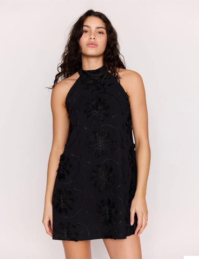MinkPink Roma High Neck Mini Dress