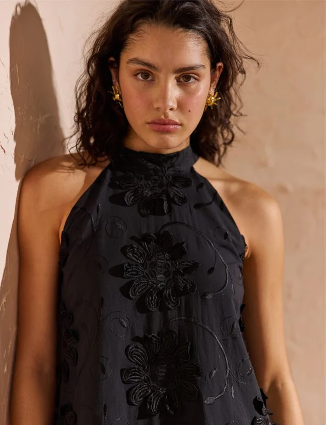 MinkPink Roma High Neck Mini Dress