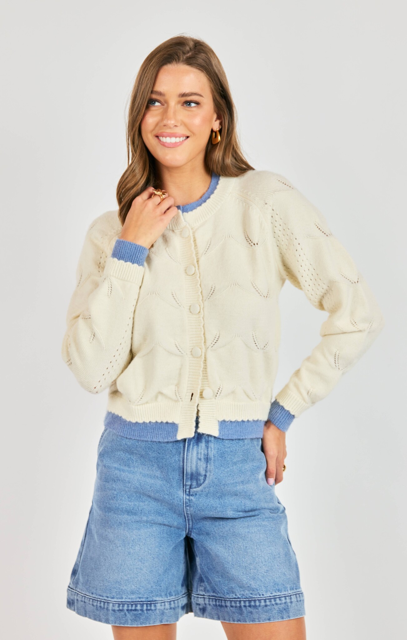 Sadie and Sage Lovenote Layered Cardigan