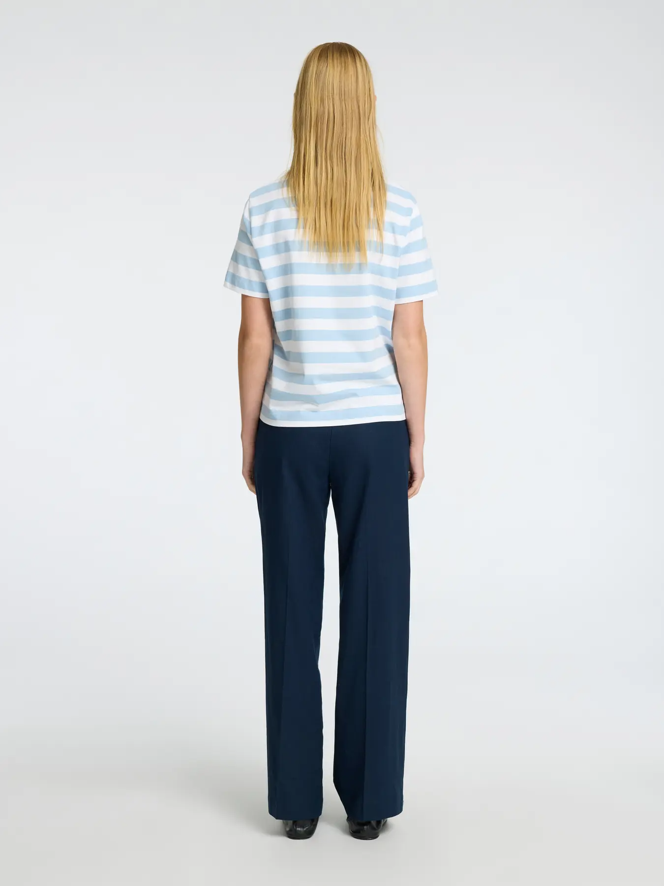 Selected Essential Striped Boxy Tee
