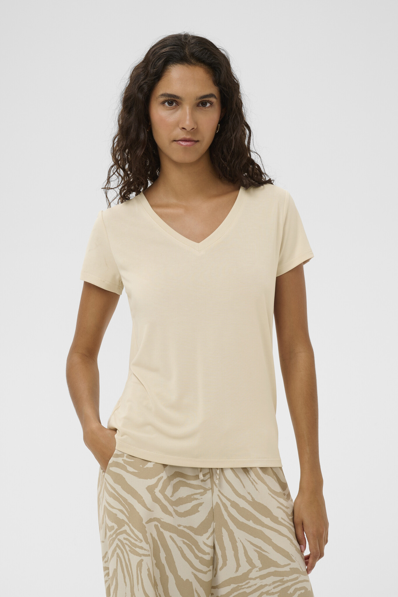 Soaked in Luxury Columbine V-Neck Top