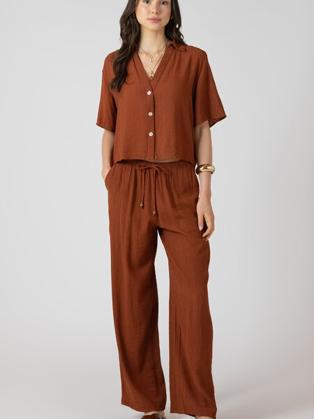 Dex Drawstring Wide Leg Pant