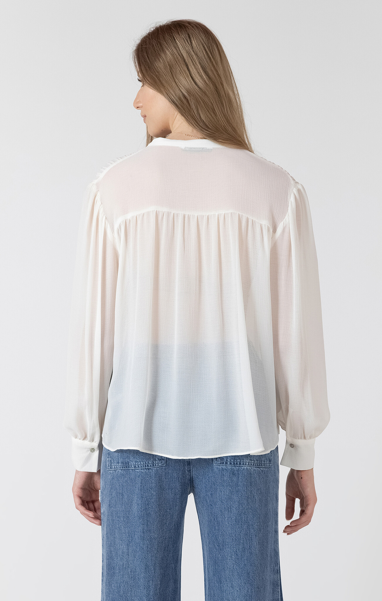 Dex Pintuck Detail Blouse