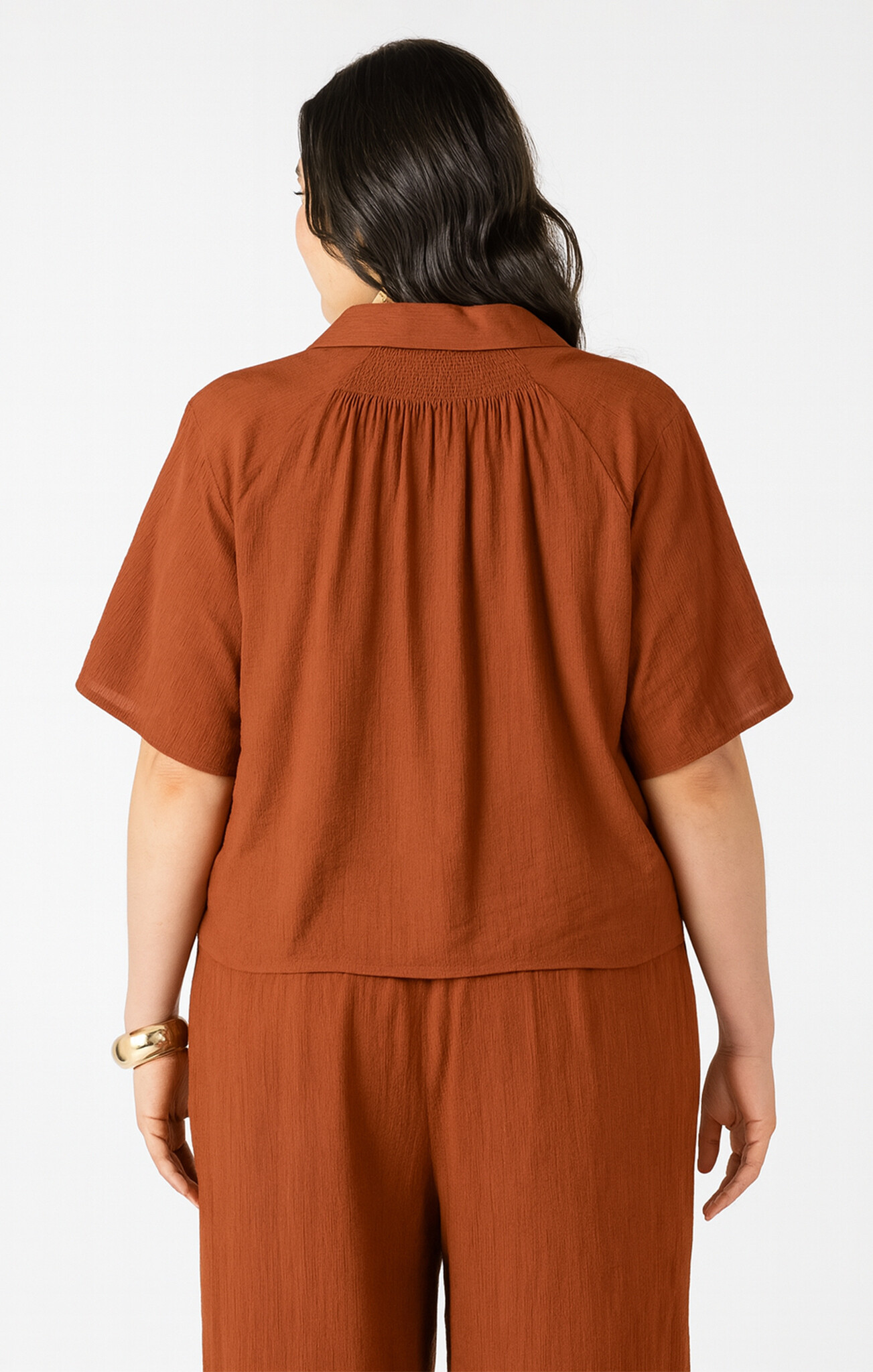 Dex Short Sleeve Button Blouse