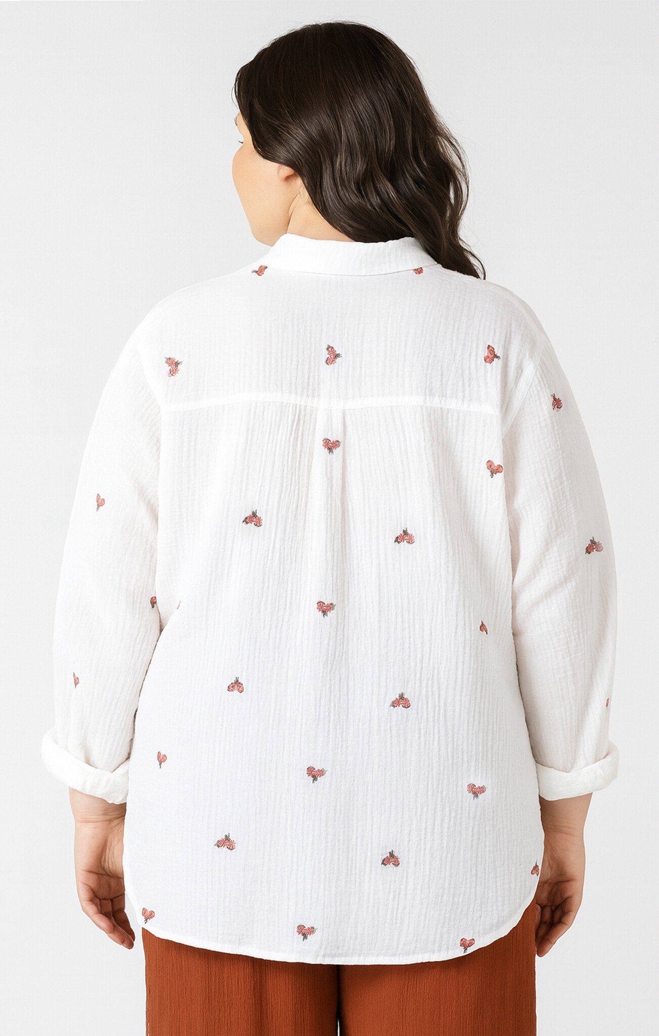 Dex Textured Button Blouse