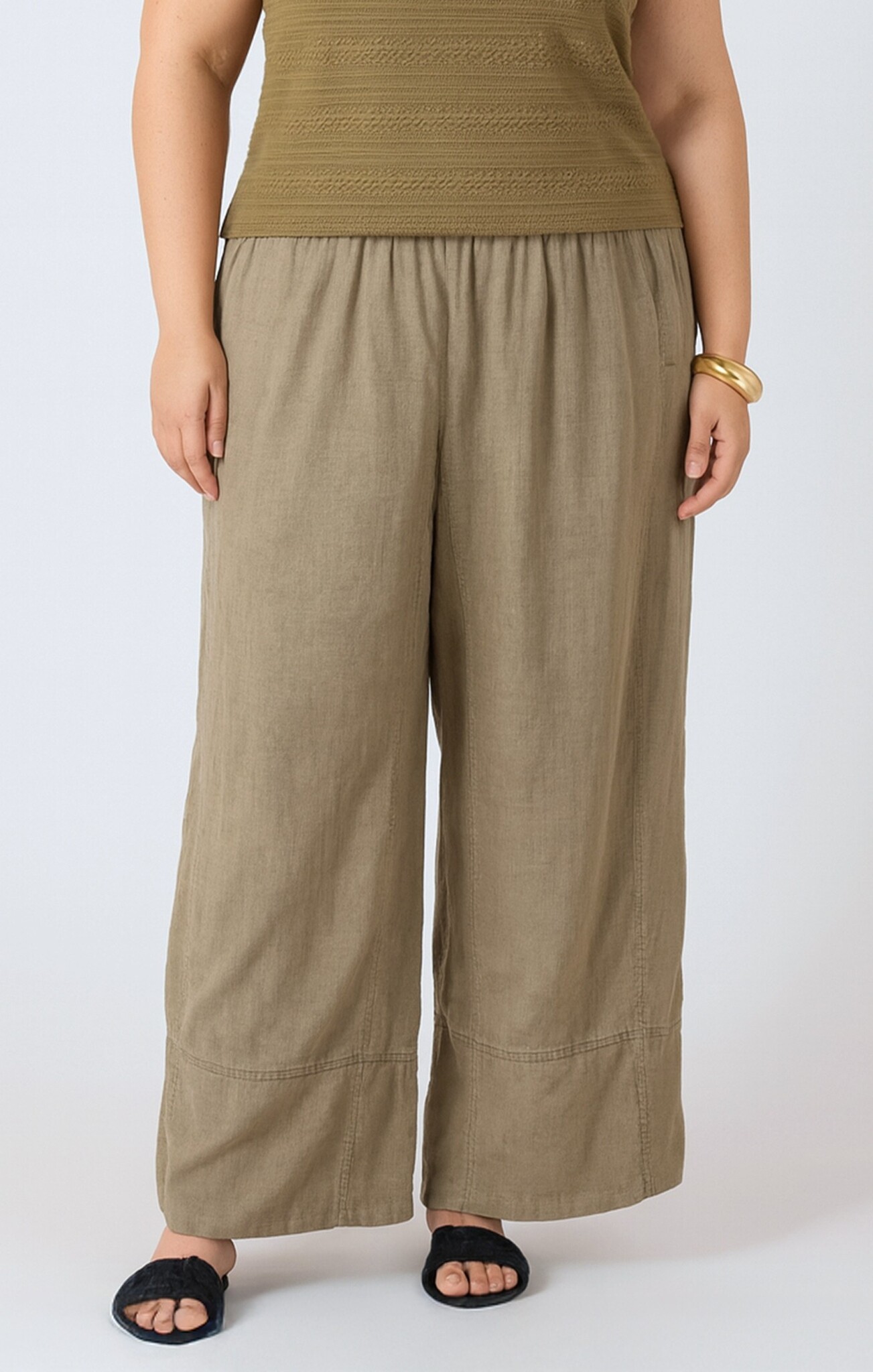 Dex Wide Leg Linen Pant