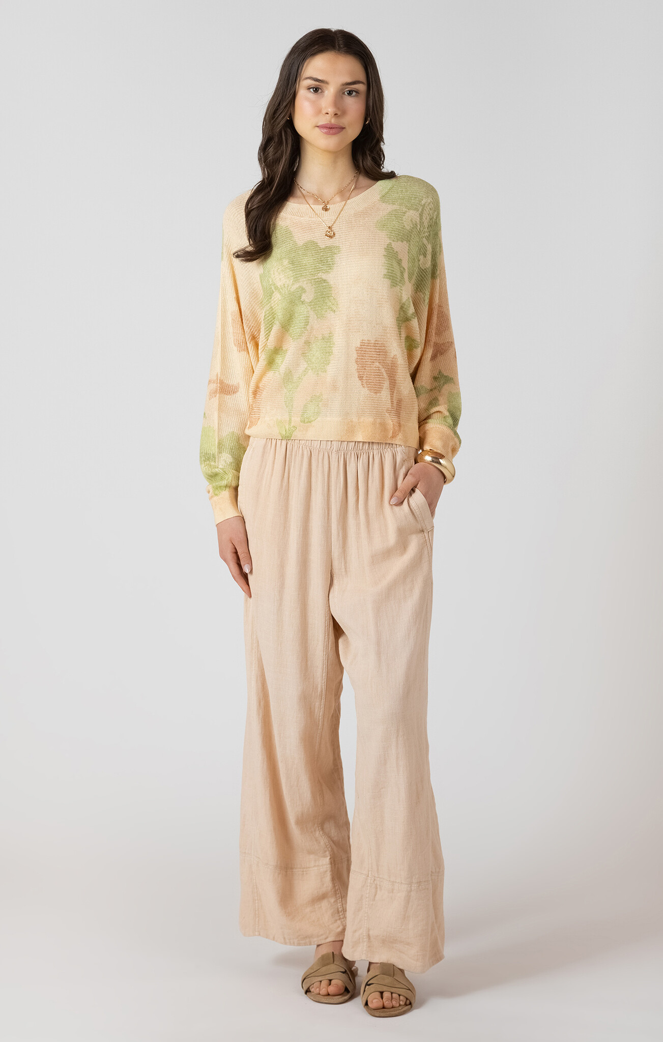 Dex Wide Leg Linen Pant