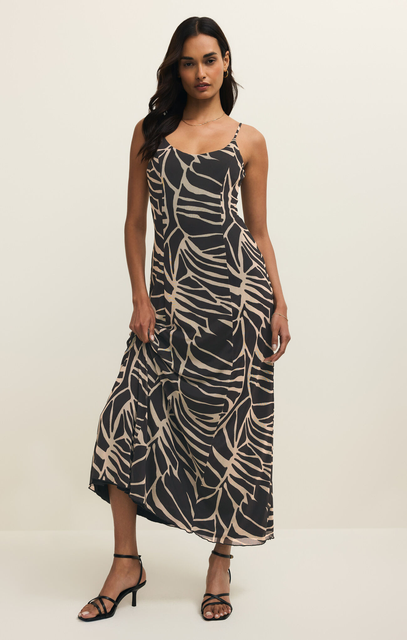 Z Supply Charisma Tova Palm Midi Dress