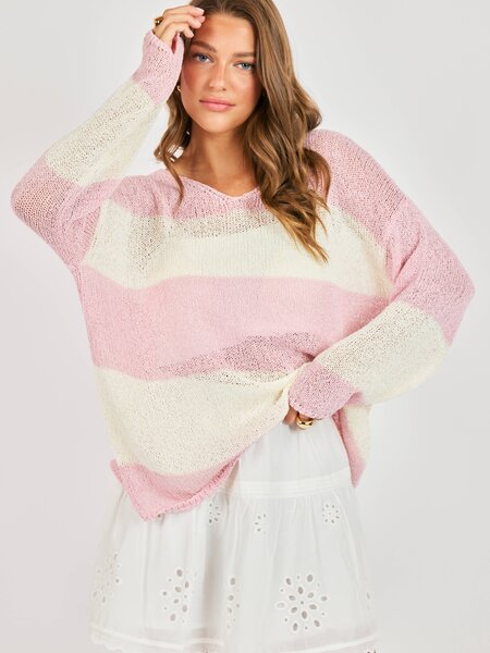 Sadie and Sage Helen Stripe Sweater