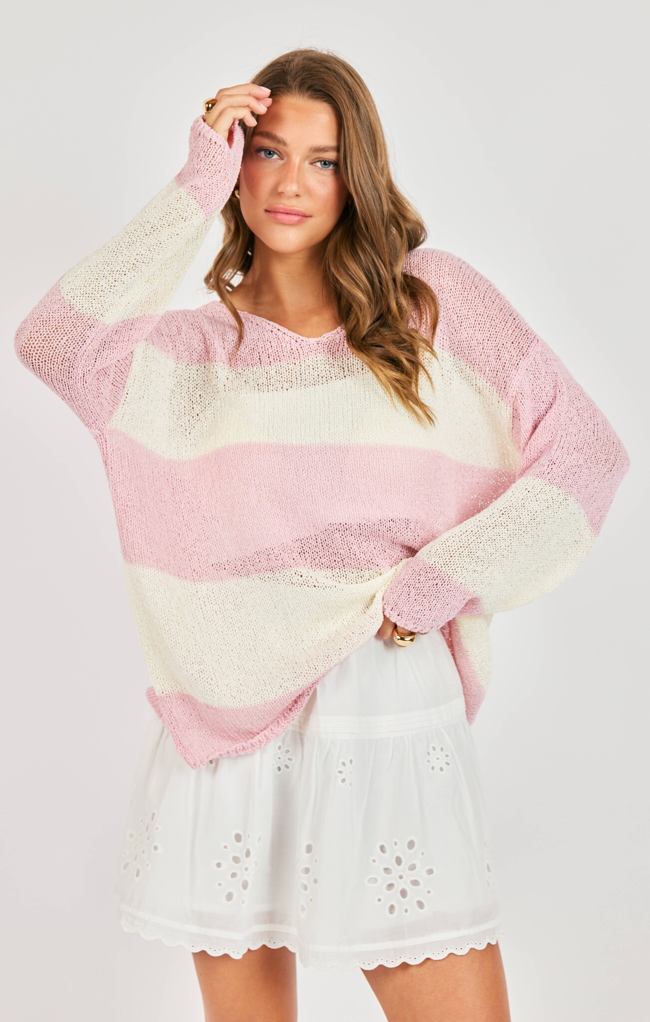 Sadie and Sage Helen Stripe Sweater